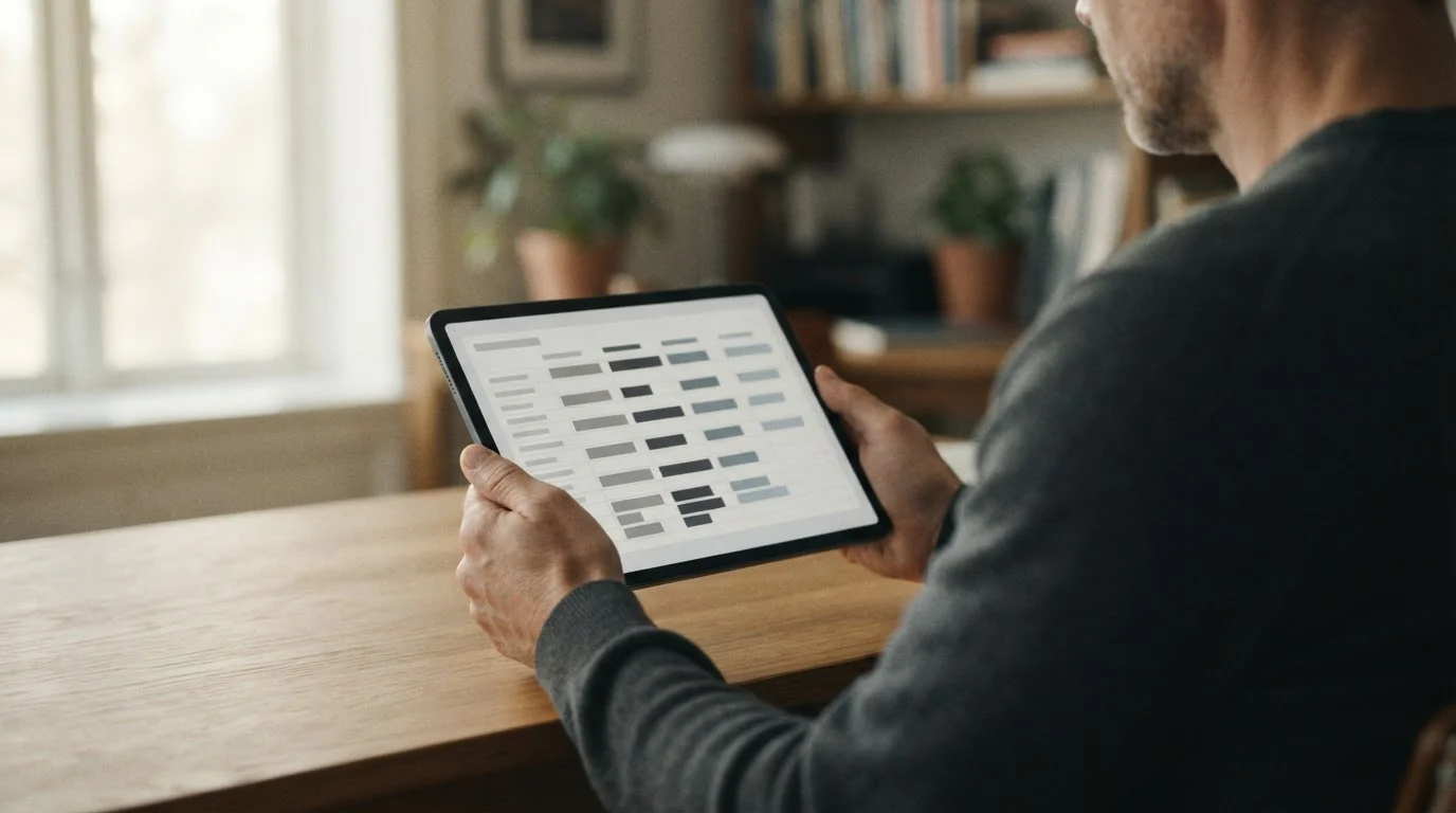 Vergleich verschiedener Wettanbieter auf einem Tablet-Bildschirm