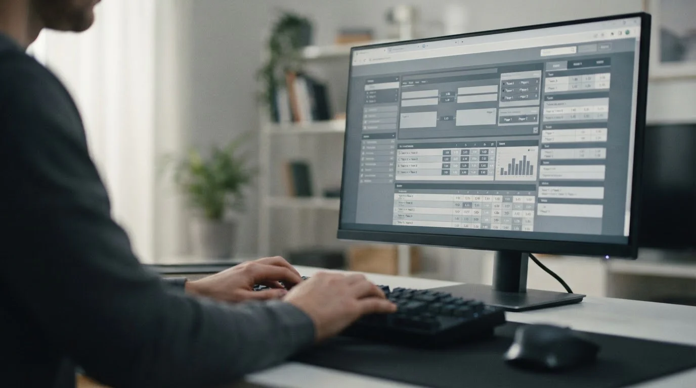 Mehrere geöffnete Browser-Tabs mit verschiedenen Wettanbieter-Interfaces auf Monitor