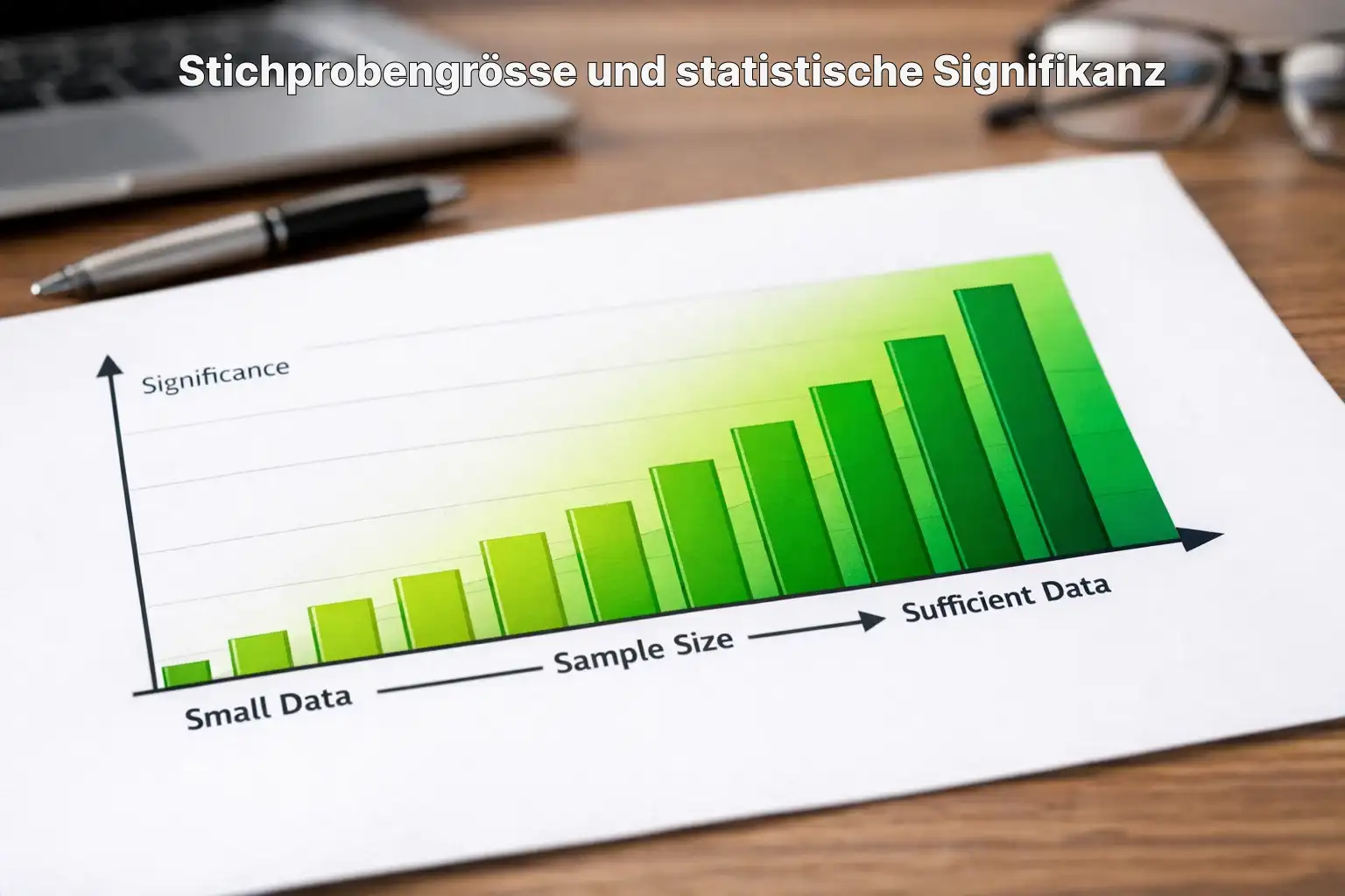 Diagramm zeigt wachsende Datenmenge für statistische Aussagekraft