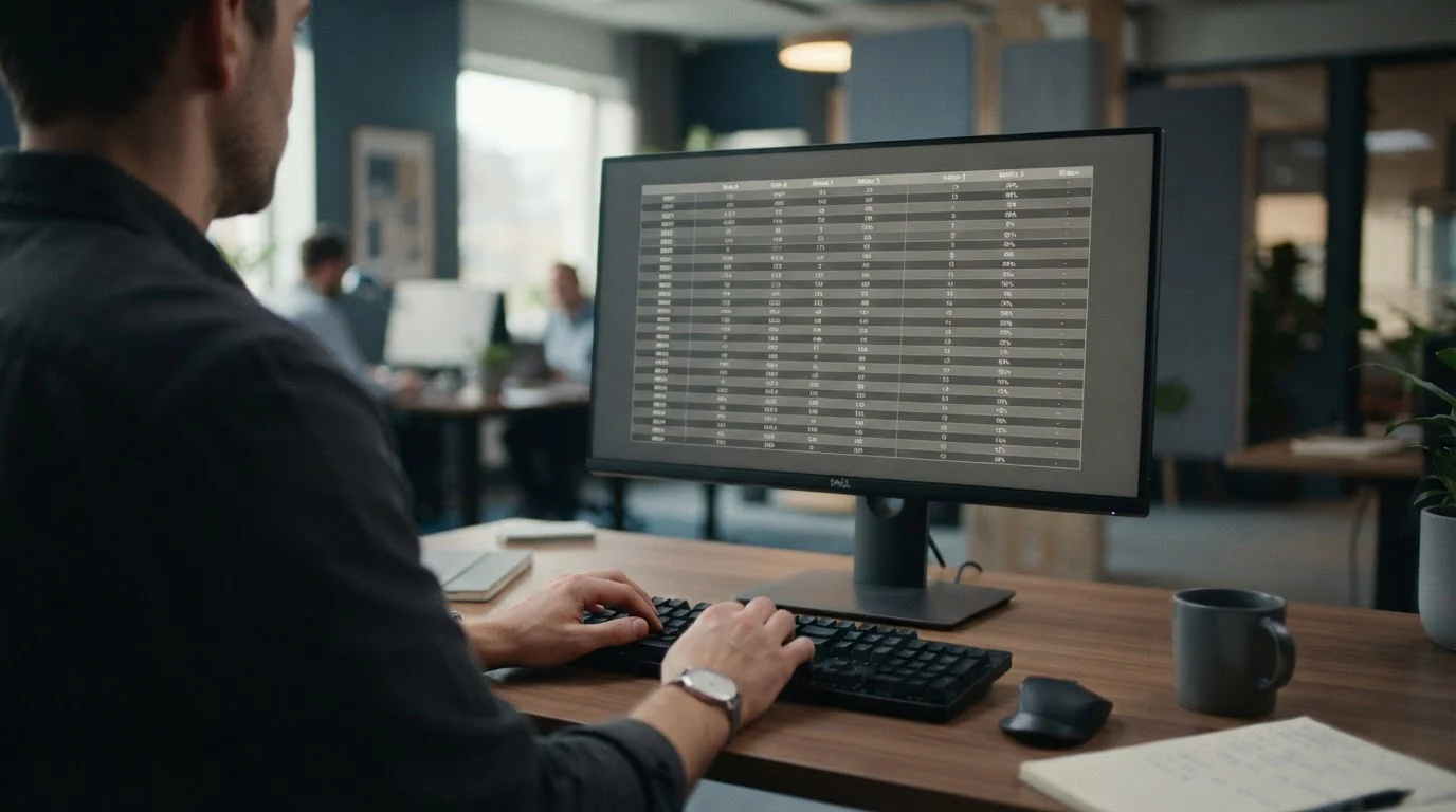 Vergleichstabelle mit verschiedenen Wettanbietern auf einem Monitor