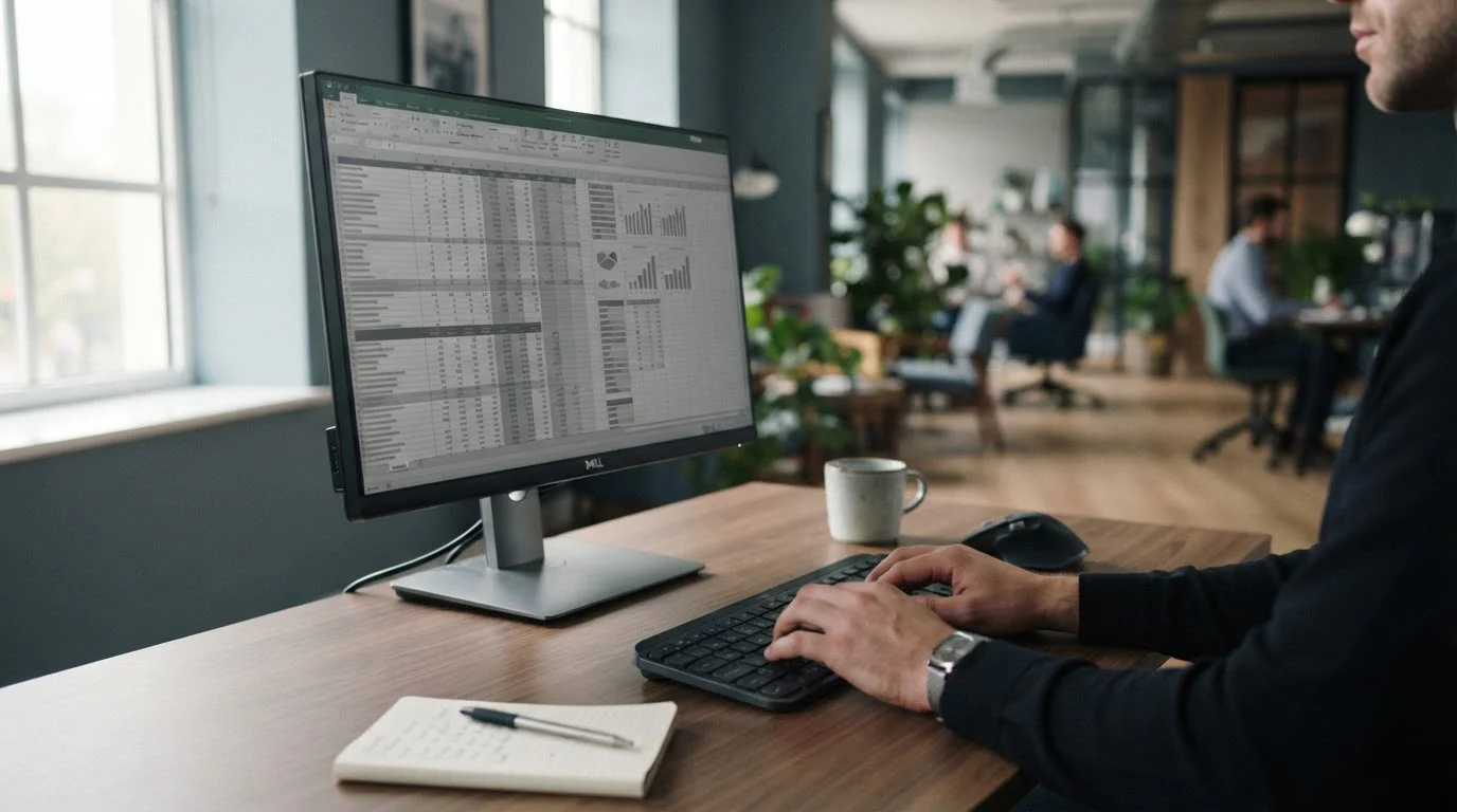 Vergleichstabelle verschiedener Wettanbieter auf Monitor in neutraler Darstellung