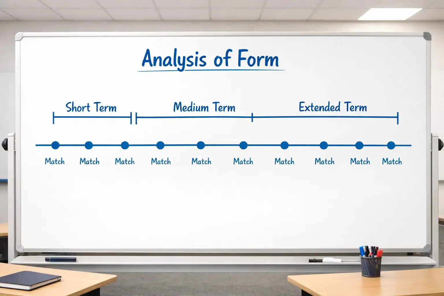 Zeitleiste mit verschiedenen Betrachtungszeiträumen für Formanalyse